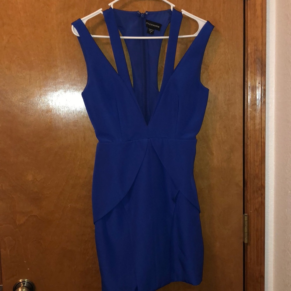 Blue cocktail dress